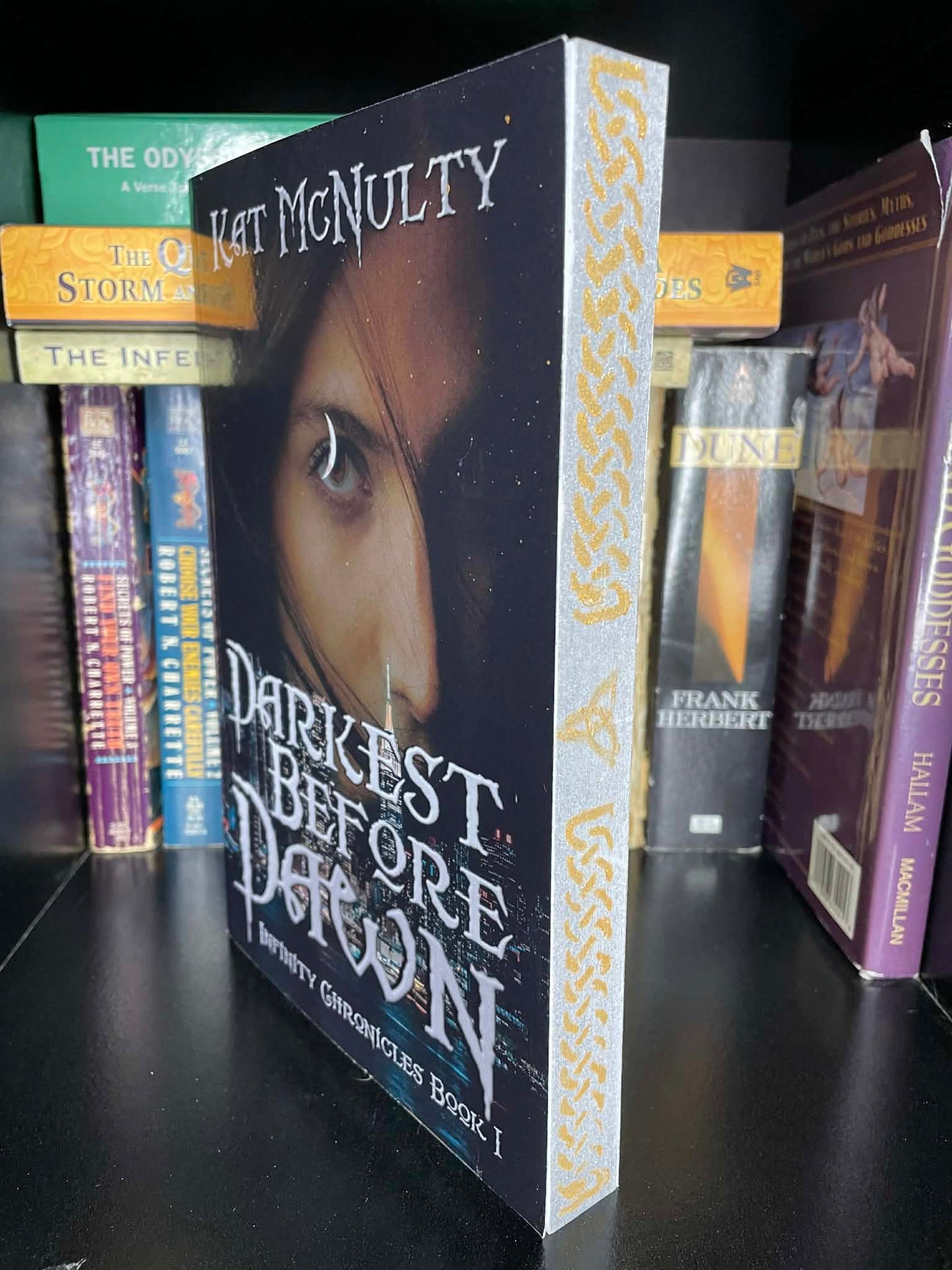 Darkest Before Dawn – Signed Paperback with Custom Sprayed Edges (Spicy Vampire Romance)