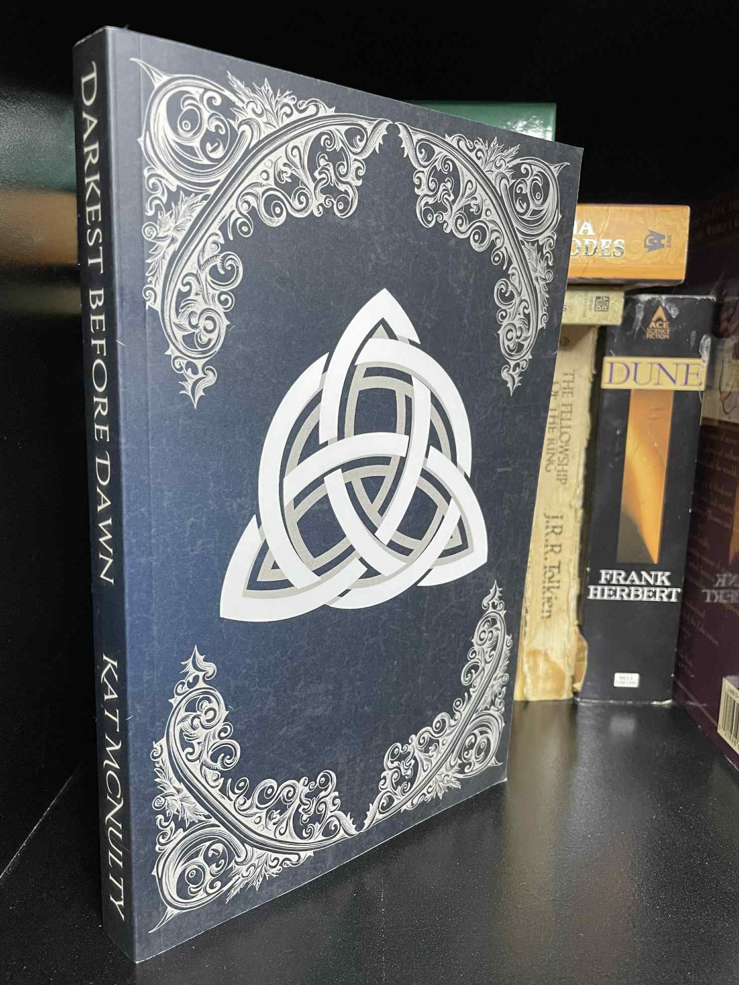 Darkest Before Dawn book cover - spicy paranormal romance by Kat McNulty
