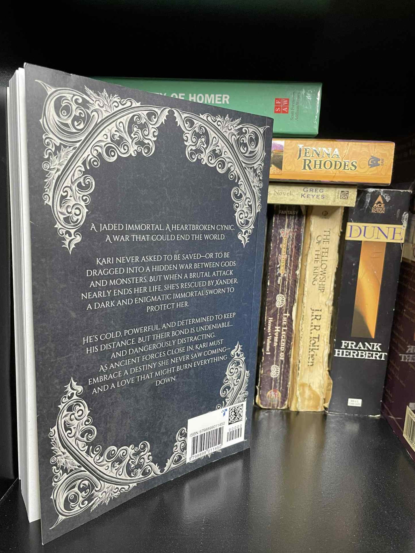 Darkest Before Dawn book cover - spicy paranormal romance by Kat McNulty